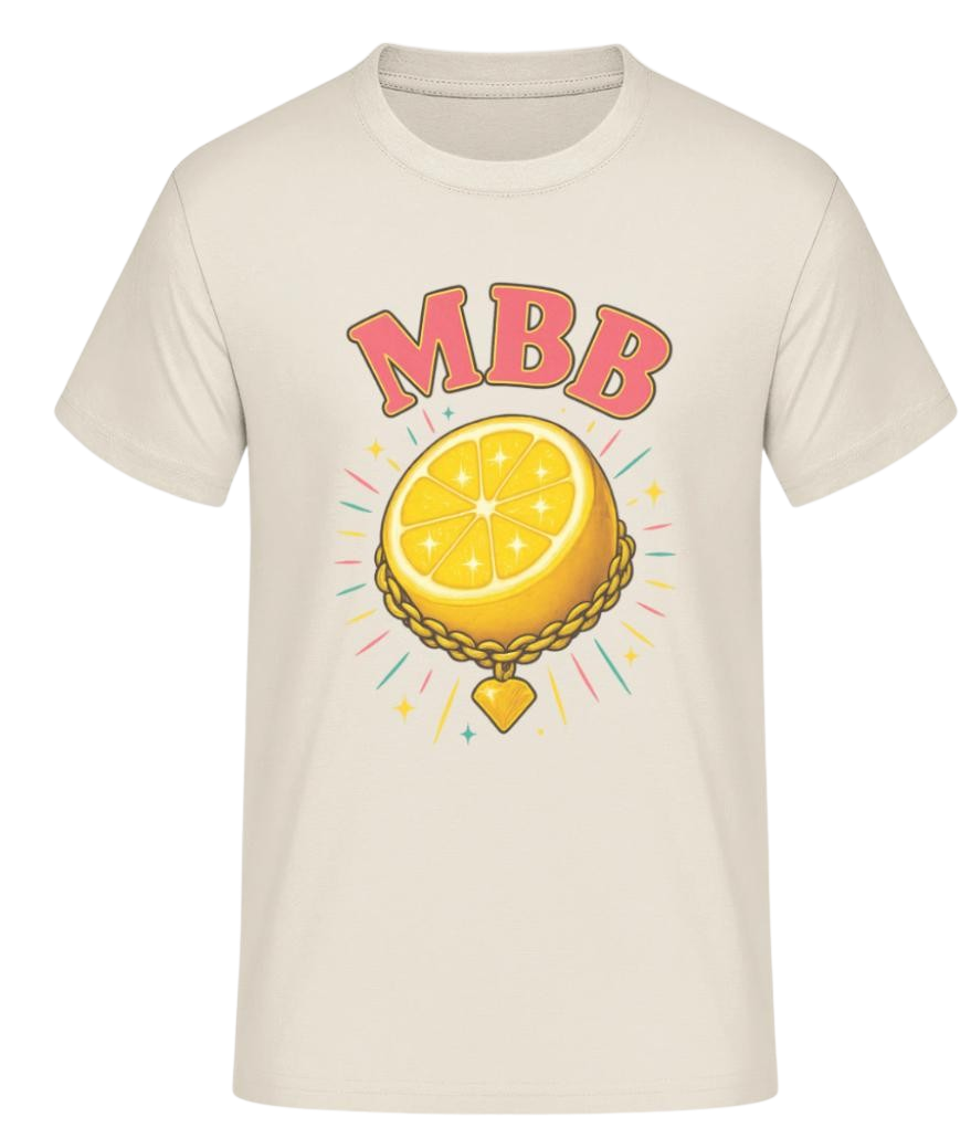 Tropical Shirt Lemon Bling Beige