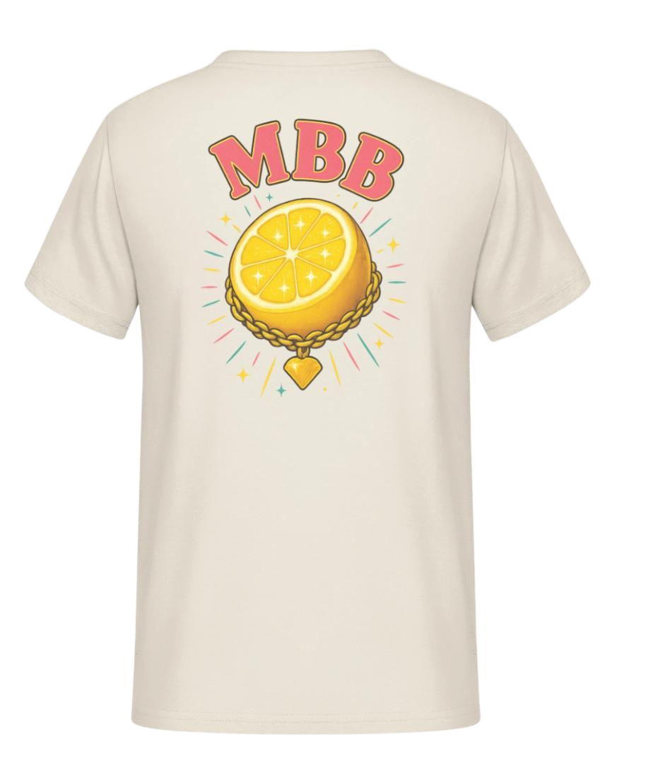 Tropical Shirt Lemon Bling Beige