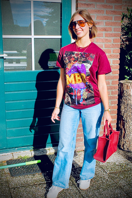 Burgundy Glam Lips t-shirt